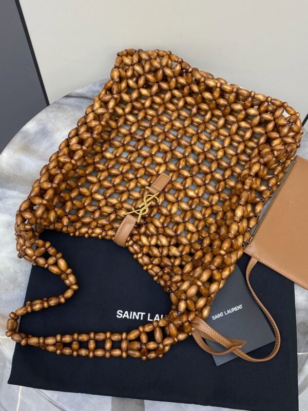 YSL LE 5 À 7 large in wood beads