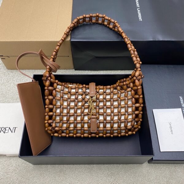 YSL LE 5 À 7 in wood beads