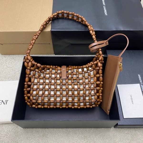 YSL LE 5 À 7 in wood beads