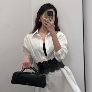 ALAIA LE TECKEL CLUTCH IN HAIRCALF
