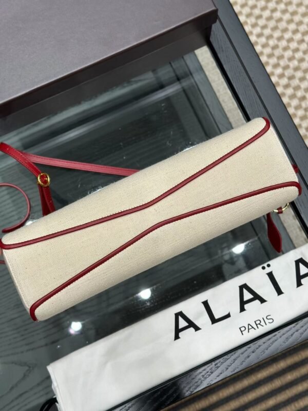 ALAIA LE CLICK EAST WEST MEDIUM BAG IN CANVAS