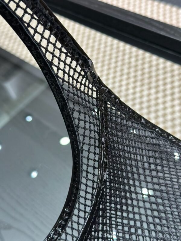 ALAIA ONE PIECE DEMI LUNE BAG IN FISHNET