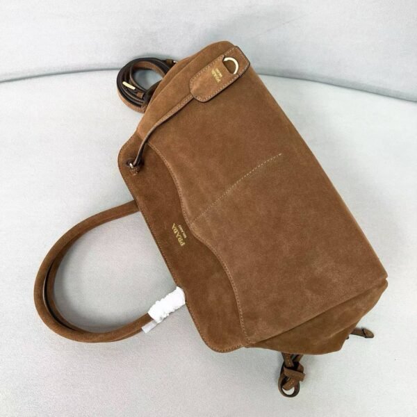 Prada Allusion large suede tote bag