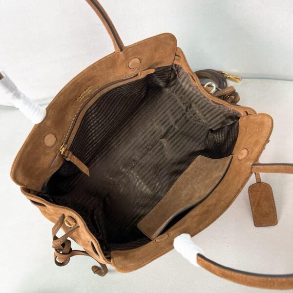 Prada Allusion large suede tote bag
