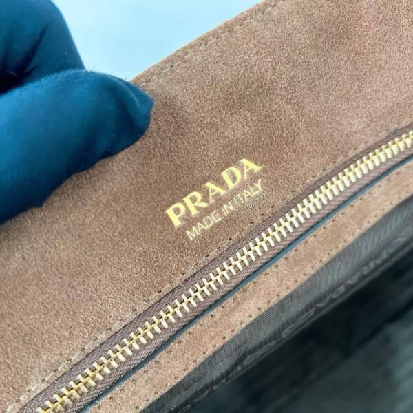 Prada Allusion large suede tote bag