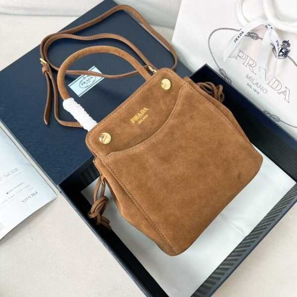 Prada Carry mini suede handbag