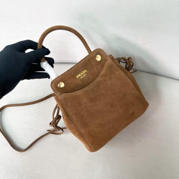 Prada Carry mini suede handbag