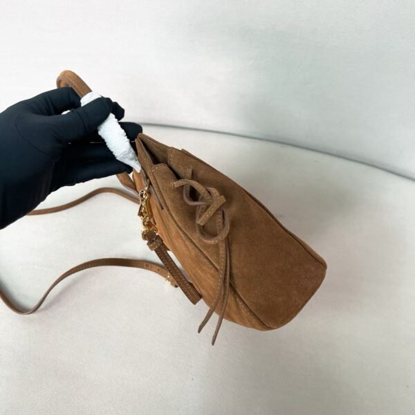 Prada Carry mini suede handbag