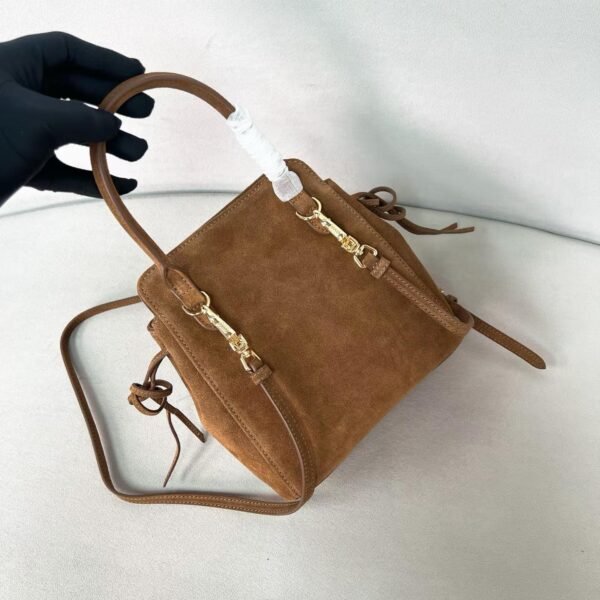 Prada Carry mini suede handbag