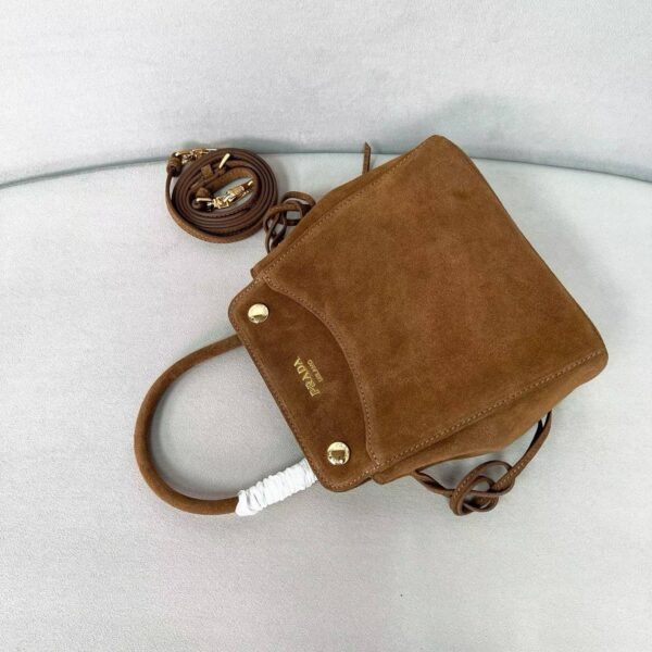 Prada Carry mini suede handbag