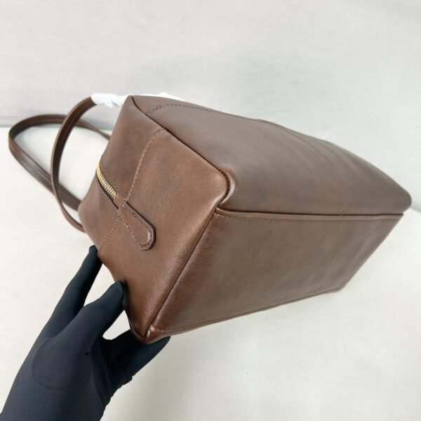 Prada Box large antiqued leather top-handle bag