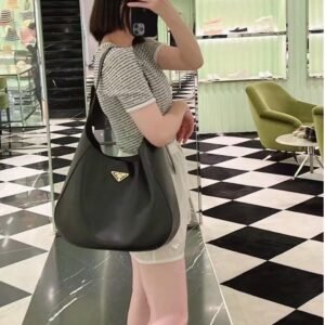 Prada Boogie large leather bag