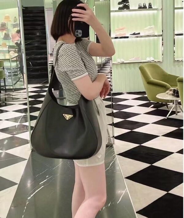 Prada Boogie large leather bag