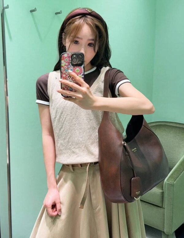 Prada Boogie large leather bag