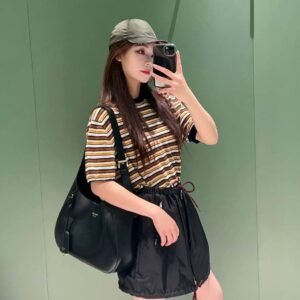 Prada Boogie large leather bag