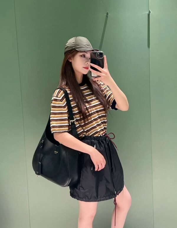 Prada Boogie large leather bag