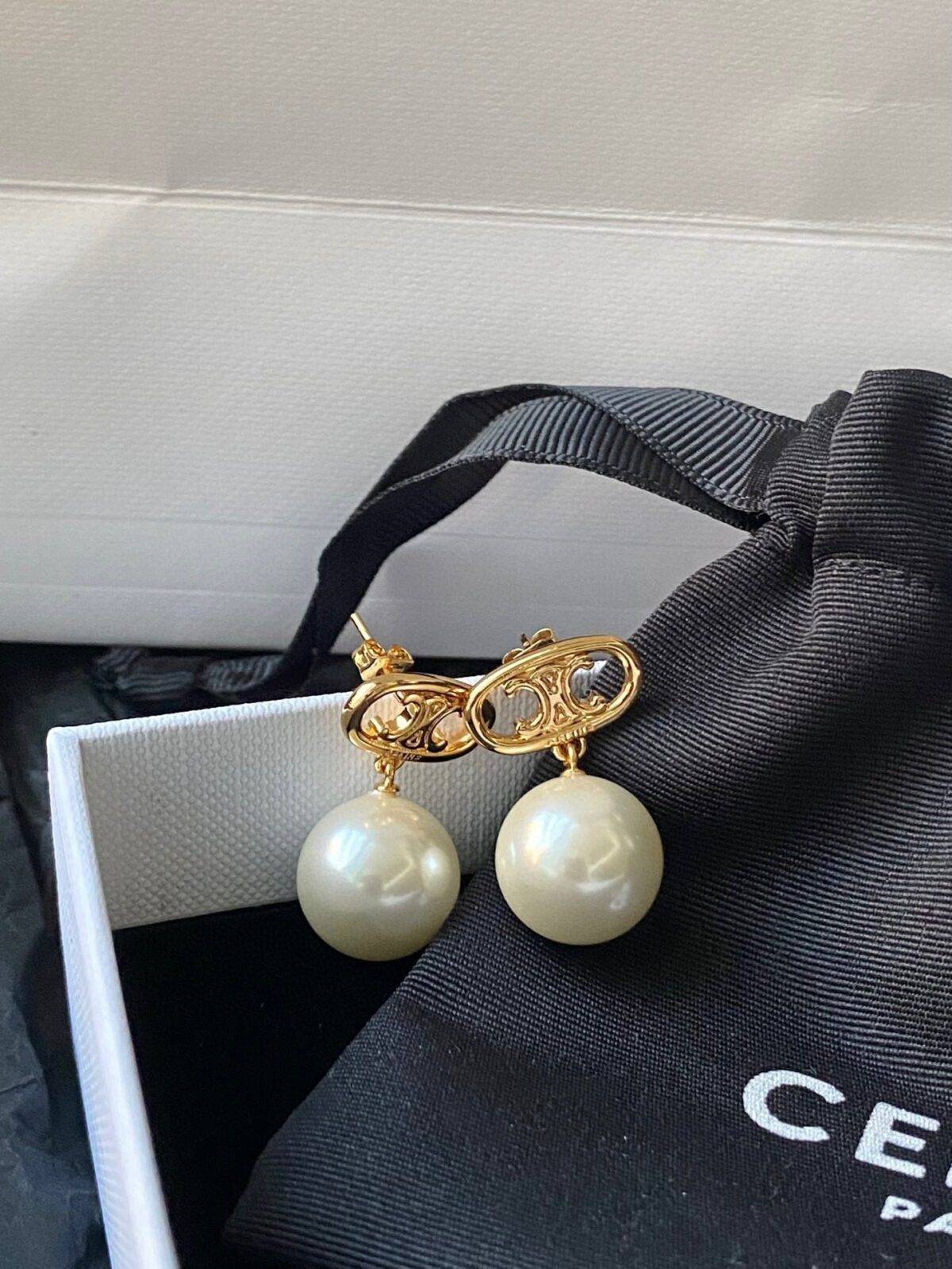 CELINE Pearl Earrings - Image 2
