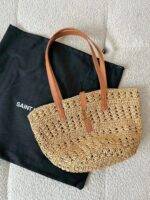 YSL Panier Raffia Bag