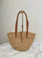 YSL Panier Raffia Bag - Image 2