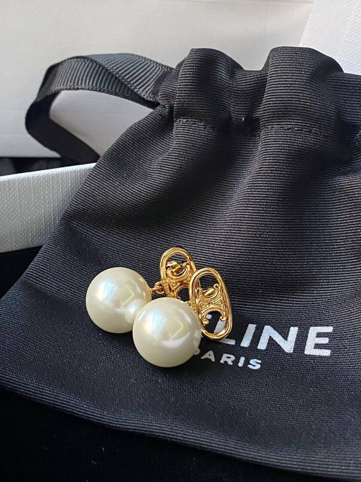 CELINE Pearl Earrings - Image 3