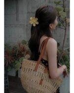 YSL Panier Raffia Bag - Image 19