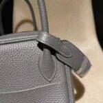 HERMES Lindy 26 Color:0L Clemence leather - Image 3