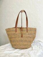 YSL Panier Raffia Bag - Image 14