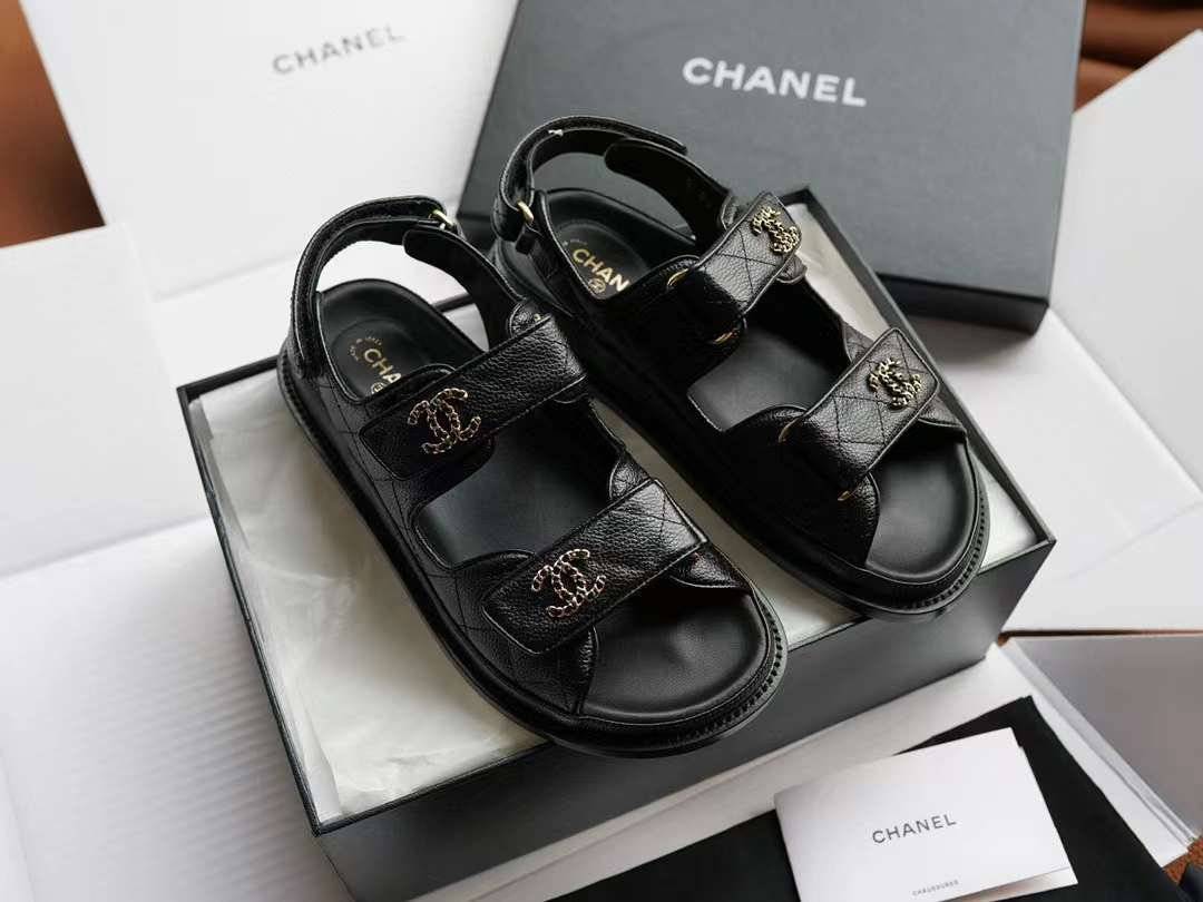 图片_20240417134721.jpg CHANEL Classic Velcro sandals - Image 1