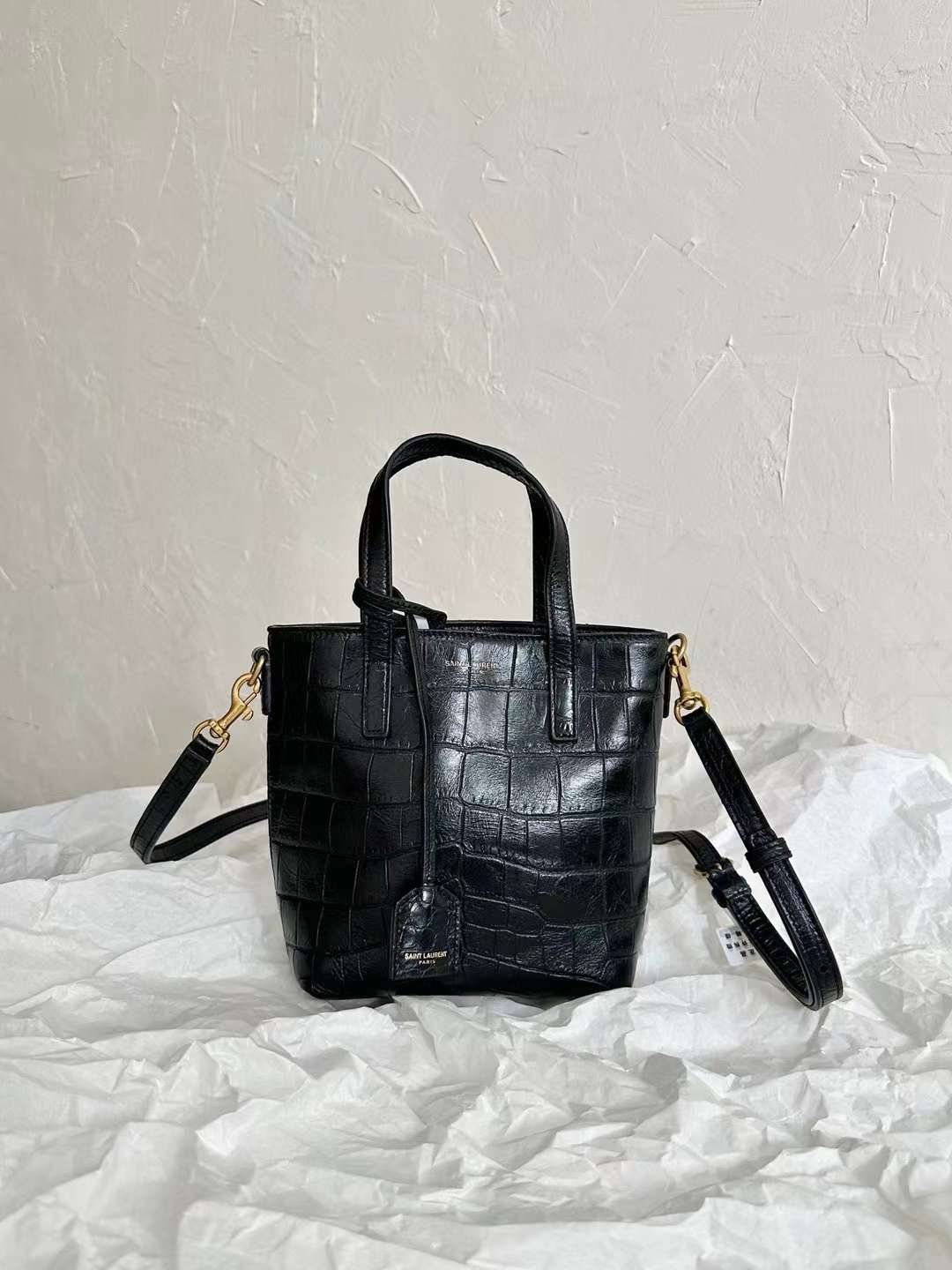 图片_20240419101734.jpg YSL mini Crocodile print tote bag - Image 1