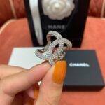 CHANEL LOGO Diamond FINGER RING - Image 2