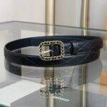 CHANEL Square buckle needle through the belt 20mm