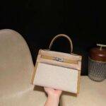 HERMES KELLY 28 TOILE H  4b colour