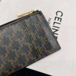 Card holder in Triomphe canvas with Celine Print - Image 9