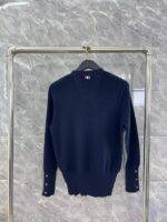 THOM BROWNE 24SS Color-blocking knitted cardigan - Image 8