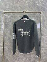 THOM BROWNE Classic puppy knitted cardigan - Image 8