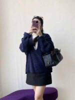 BALENCIAGA Women's Carrie Bowling Bag Medium in Black - Image 9