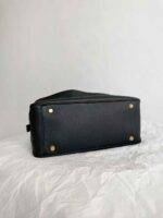 BALENCIAGA Women's Carrie Bowling Bag Medium in Black - Image 3