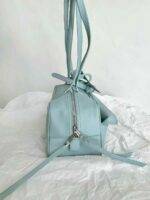 BALENCIAGA Women's Carrie Bowling Bag in Mineral Green - Image 2