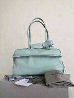 BALENCIAGA Women's Carrie Bowling Bag in Mineral Green