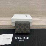 CELINE BUSINESS CARD HOLDER TRIOMPHE IN SHINY CALFSKIN - Image 2