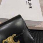 CELINE BUSINESS CARD HOLDER TRIOMPHE IN SHINY CALFSKIN - Image 9
