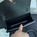 CELINE DUO WALLET ON STRAP IN Triomphe Canvas and Calfskin - Image 7