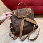 MIUMIU Canvas and leather backpack - Image 4