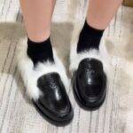 CHAENL Fuzzy Loafers