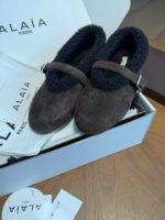 ALAIA Lambswool Ballet Flats - Image 7