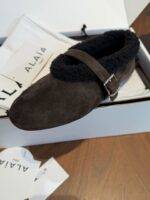 ALAIA Lambswool Ballet Flats - Image 9