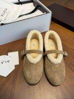 ALAIA Lambswool Ballet Flats - Image 2