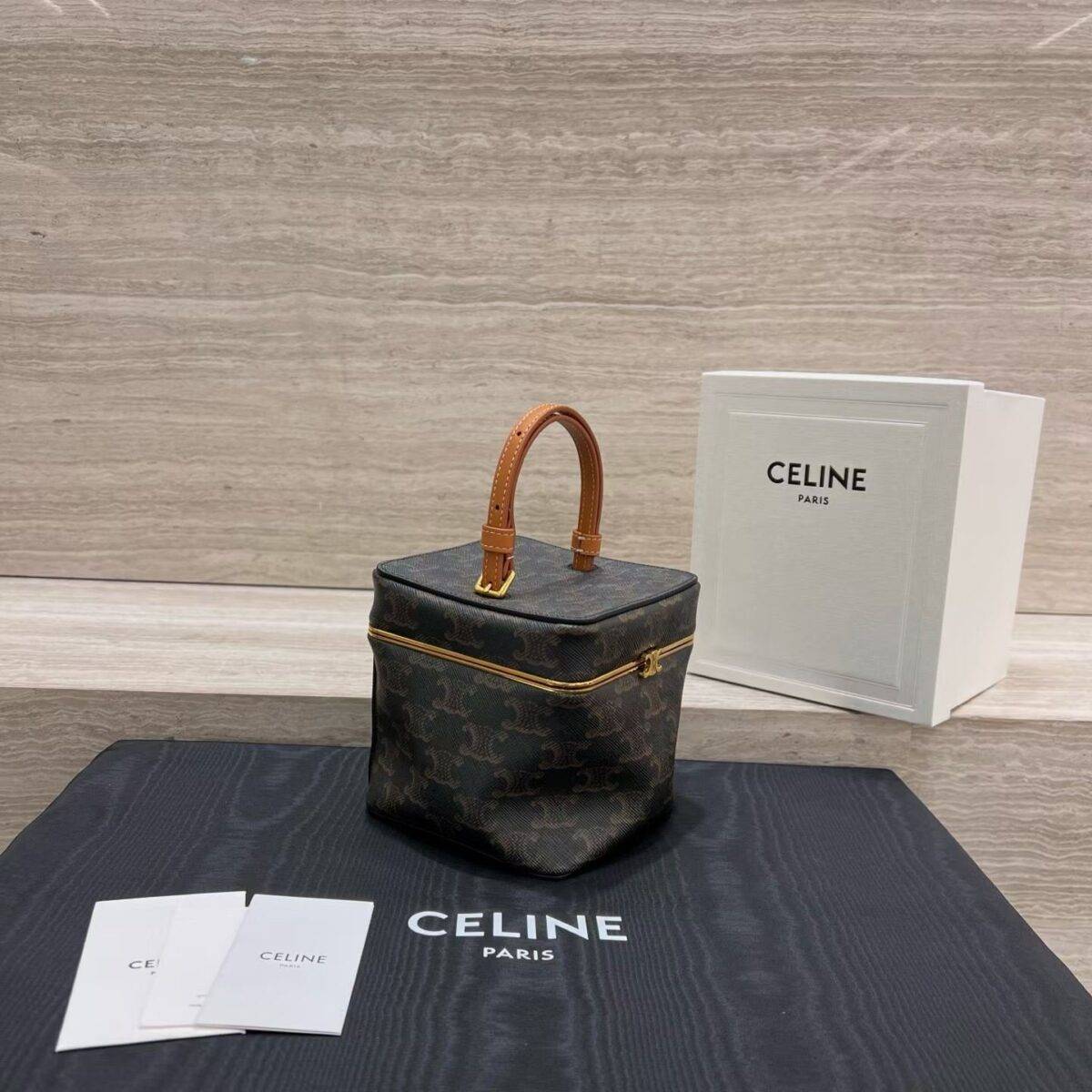 CELINE CUBE IN SUPPLE CALFSKIN - Image 2