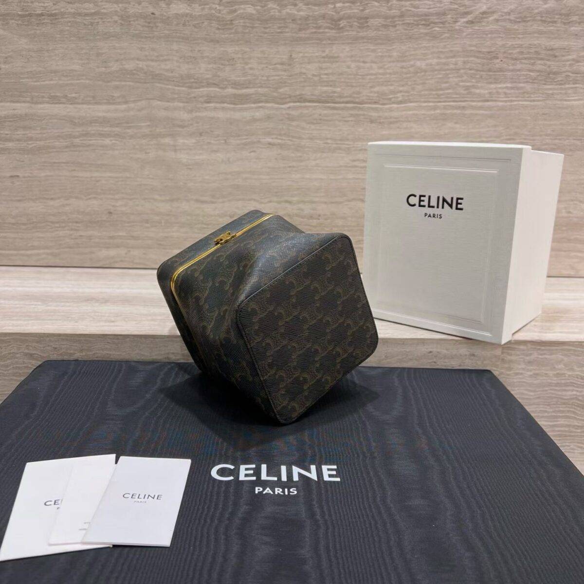 CELINE CUBE IN SUPPLE CALFSKIN - Image 3
