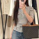 CELINE  FLAT SHOPPER IN Triomphe Canvas